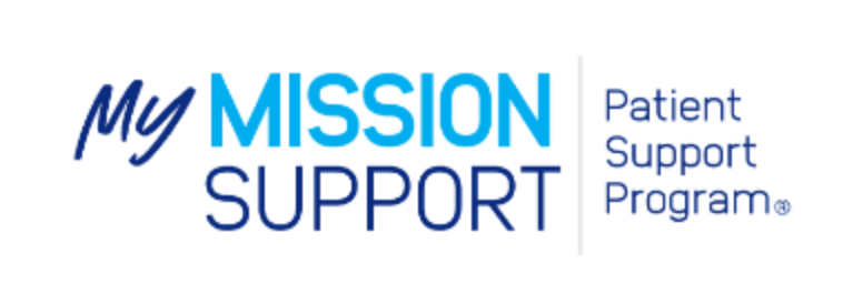 My MISSION Support Patient Support Program logo.